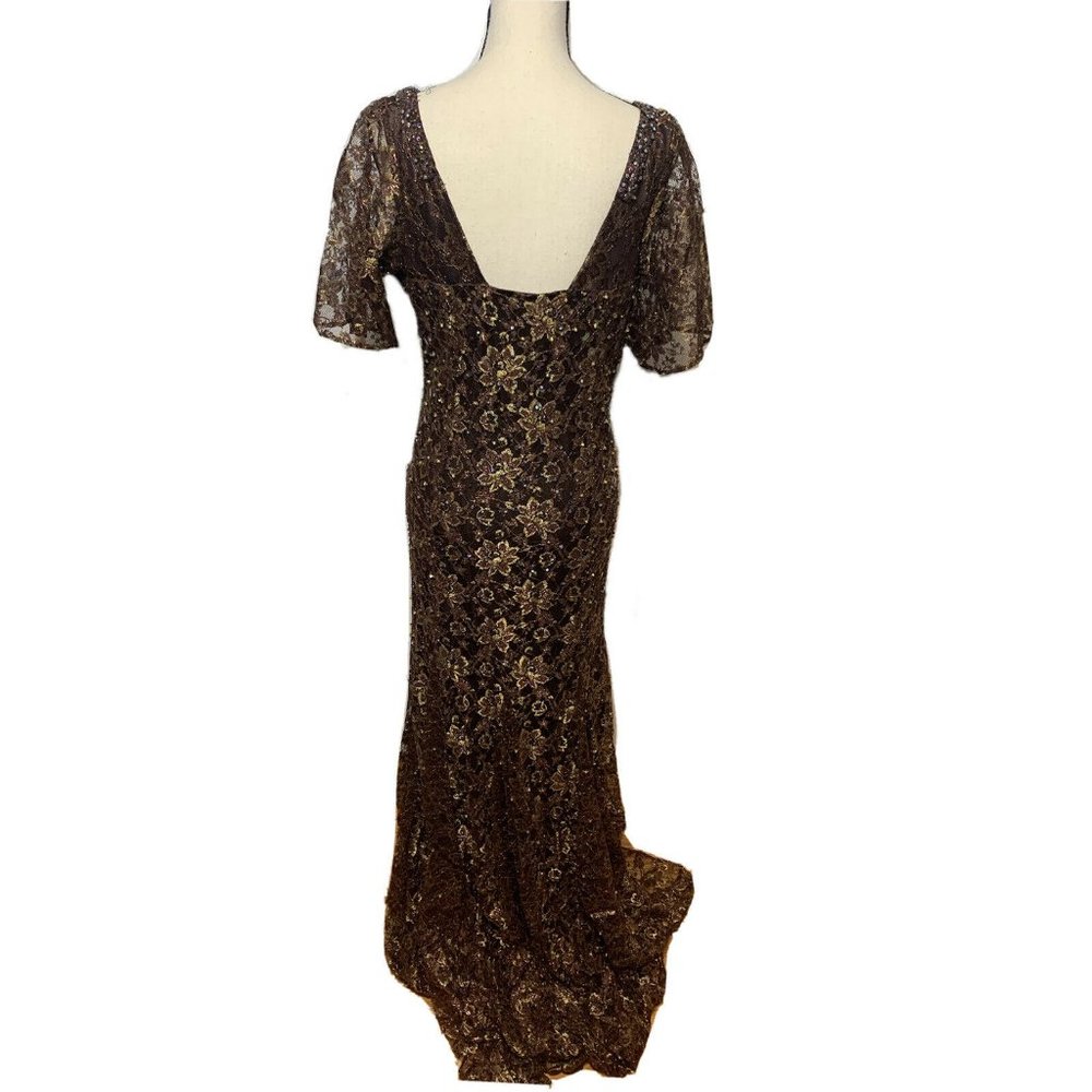 Princess Haute Couture Size 18 Gown Dress Beaded - Picture 4 of 10